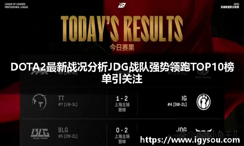 DOTA2最新战况分析JDG战队强势领跑TOP10榜单引关注